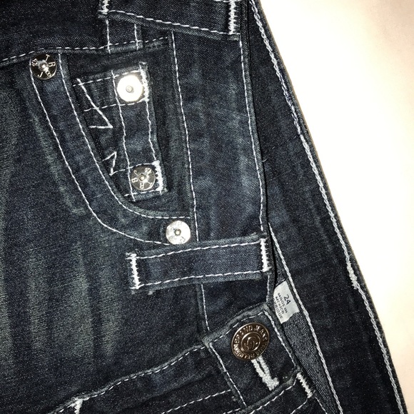 True Religion 💎 Swarovski dark wash skinny - Picture 2 of 2